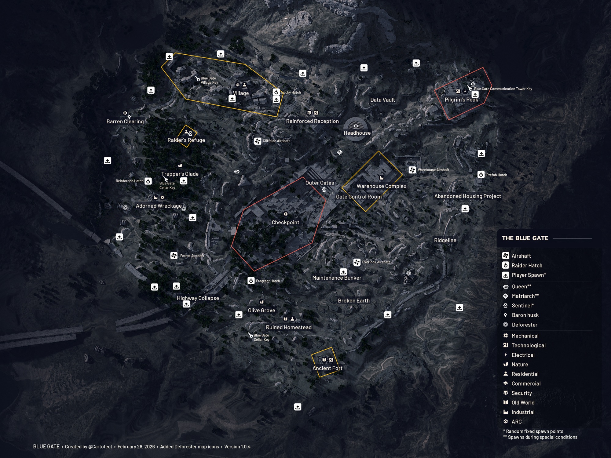 Blue Gate Map